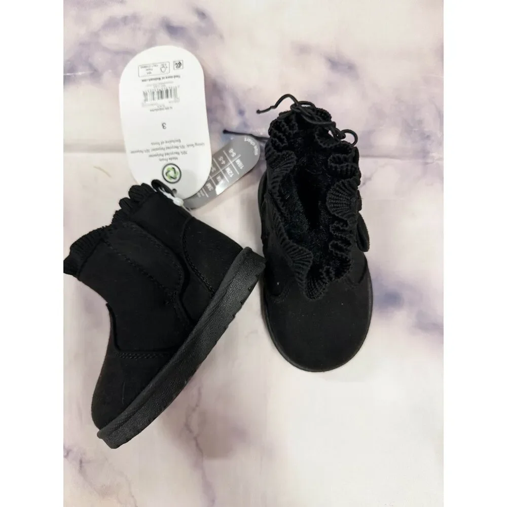 Wonder Nation Baby Girl Faux Fur Boots
